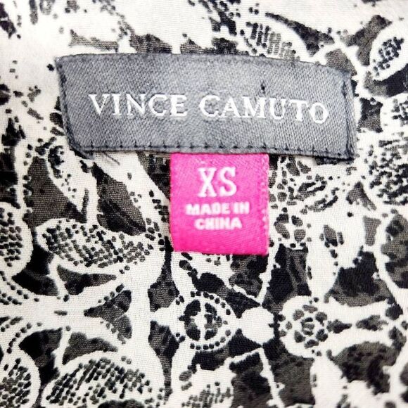 Vince Camuto blouse black white Size XS - Picture 5 of 6